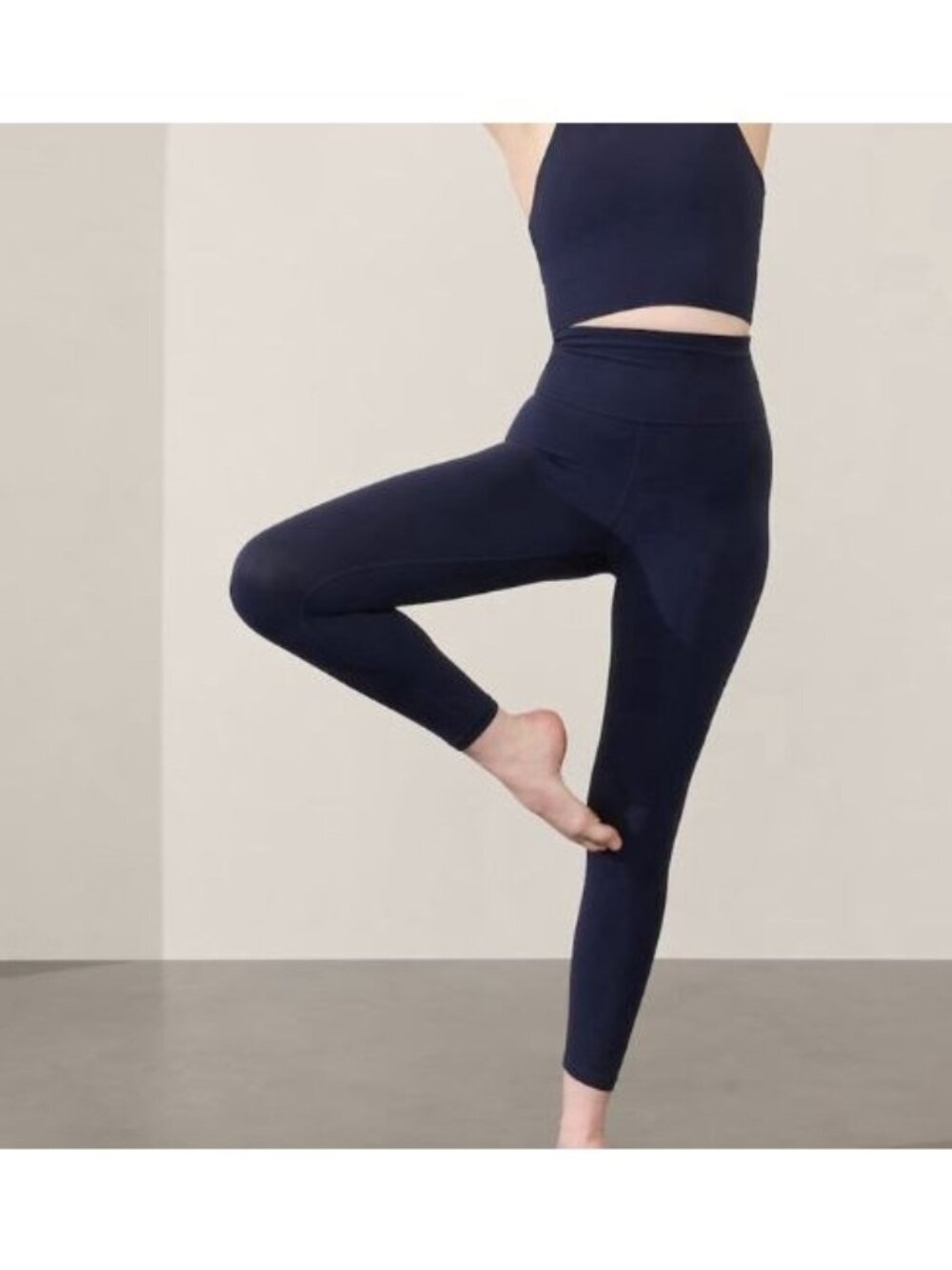 ATHLETA ultra high rise elation 7/8 leggings in navy size XL
